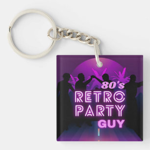 Retro 80 s Disco Dance Party Neon Purple Funky