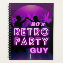 Retro 80 s Disco Dance Party Neon Purple Funky