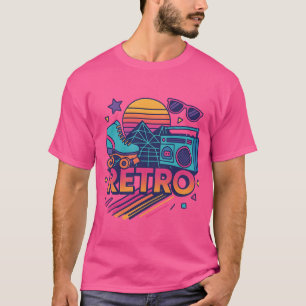 Retro-80-T-Shirt - Synthwave-Vintage T-Shirt