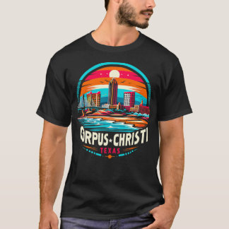 Retro 80er 90s Corpus Christi Texas Reiseferien T-Shirt