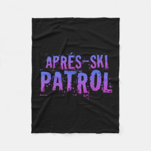 Retro 80er Apres Ski Patrol Vintag Fleecedecke