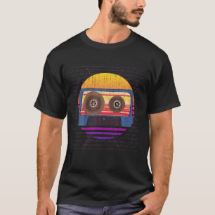 Retro 80er Art Cassette Music Lover Synthwave Vapo T-Shirt