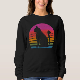 Retro 80er Cat Sweatshirt