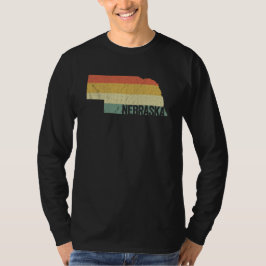 Retro 80er gestört Vintag Sunset Nebraska T-Shi T-Shirt