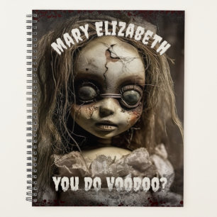 Retro 80er Horror Spuk Voodoo Puppenkollektor Planer