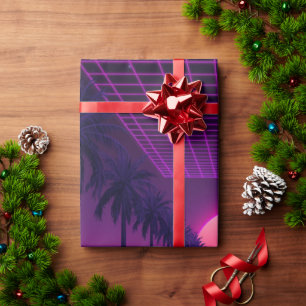 Retro-80er-Jahre-Ästhetik-Geschenkpapier Geschenkpapier