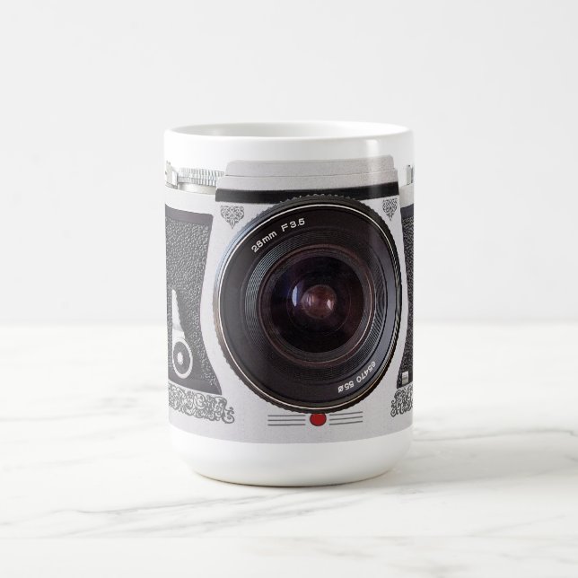 Retro 80er Kamera-Effekt auf Tee-oder Kaffee-Tasse Kaffeetasse (Mittel)