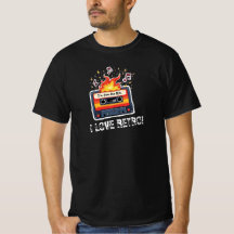 Retro-80er-Kassette-T-Shirt – Ich liebe Retro