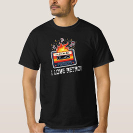 Retro-80er-Kassette-T-Shirt – Ich liebe Retro T-Shirt