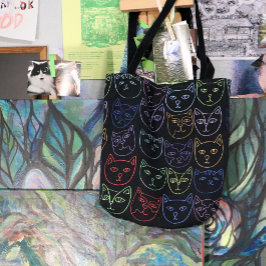 Retro-80er-Kätzchen Tasche