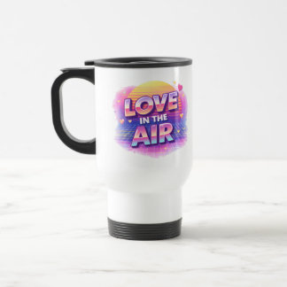 Retro 80er Liebesluft Valentinstag Kerze für Verli Reisebecher