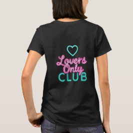Retro-80er-Neon-Liebhaber-Only-Club-Ästhetik-Herz T-Shirt