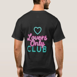 Retro 80er Neon-Liebhaber-Only-Club-Ästhetik Herz T-Shirt