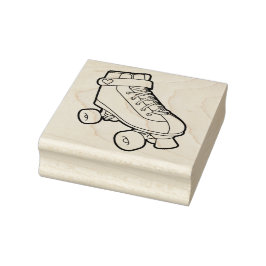 Retro 80er Niedlich Cartoon Roller Skate Gummistempel