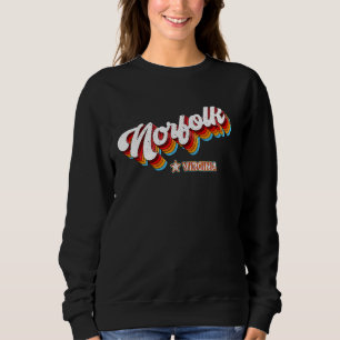 Retro 80er Norfolk Virginia Va Sweatshirt