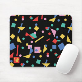 Retro 80er Pop geometrische Formen Mauspad