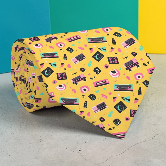 Retro-80er-Popkultur-Halsbindenindividuelle Krawatte (Von Creator hochgeladen)