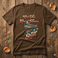 Retro-80er-Rollschuh-T-Shirt