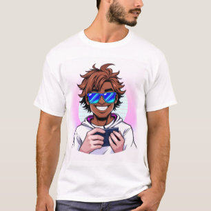 Retro-80er-Spieler – Vaporwave-Stil-Vektor-T-Shirt T-Shirt