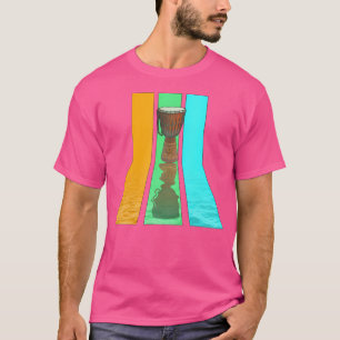 Retro 80er Vintag Style Djembe Drum Drum Drum T-Shirt