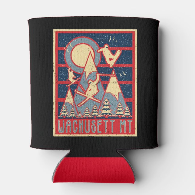 Retro 80er Wachusett Mountain Ski Dosenkühler (Rückseite)