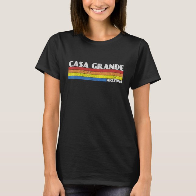 Retro 80s Arizona AZ Souvenir Casa Grande T-Shirt (Vorderseite)