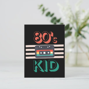 RETRO 80'S KID - CASSETTE LOVERS POSTKARTE