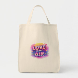 Retro 80's Love In The Air Valentine Lover Candle Tragetasche