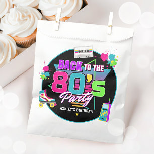 Retro 80's Neon Birthday Party Geschenktütchen