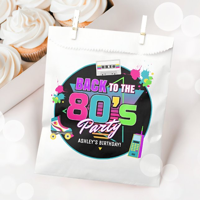 Retro 80's Neon Birthday Party Geschenktütchen (Von Creator hochgeladen)