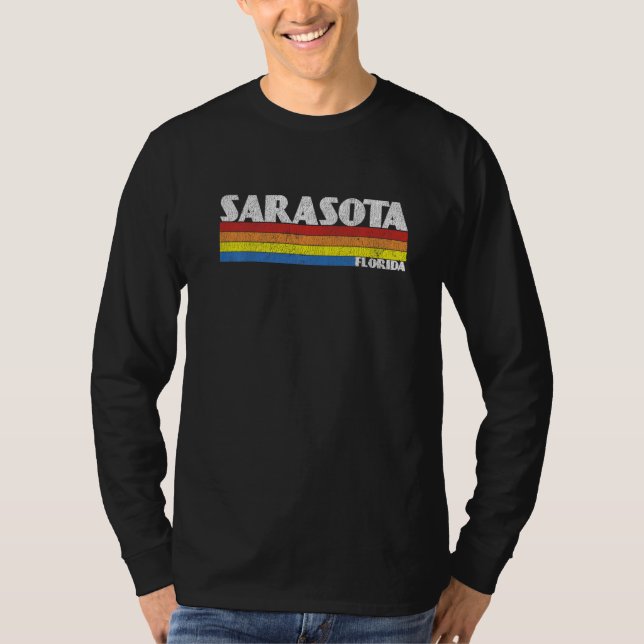 Retro 80s Sarasota Florida FL Souvenir   T-Shirt (Vorderseite)