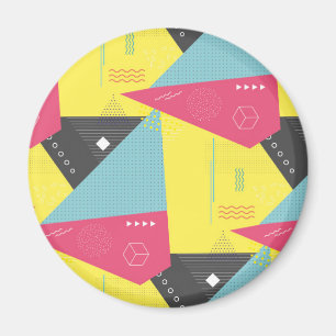 Retro 80's Style Button Abzeichen Magnet