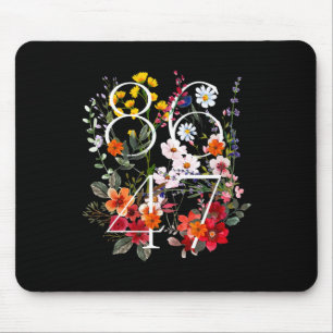 Retro 8647 Floral Anti-Trump Liberale Politik Mousepad