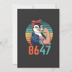 Retro 8647 ist es 2028, aber gegen Trump Pinguin Ankündigung