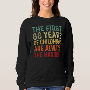 Retro 88 Jahre alte Männer Frauen Sprichwort 88. G Sweatshirt