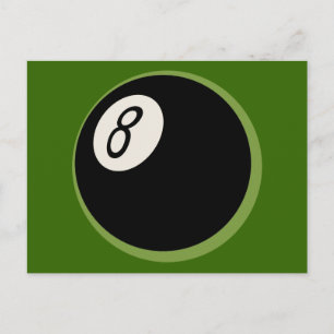 Retro 8-Ball Postkarte