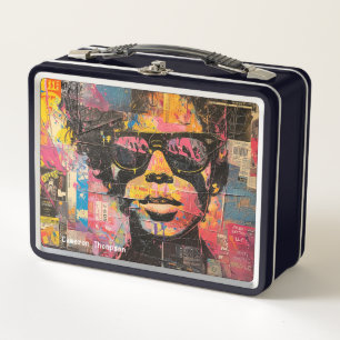 Retro 90er 80er Vintager Pop Art Tin Lunch Box