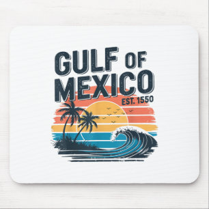 Retro 90er Golf von USA Est 2025 Sonnenuntergang S Mousepad
