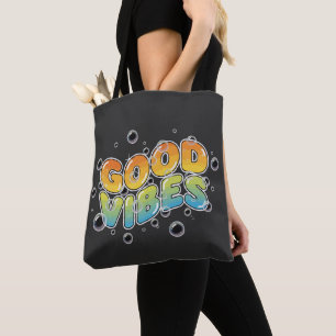 Retro 90er gute Stimmung sprudelnde Graffiti-Typog Tasche