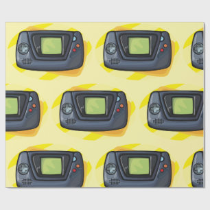 Retro-90er-Handheld-Spielkonsole Gamer Geschenkpapier