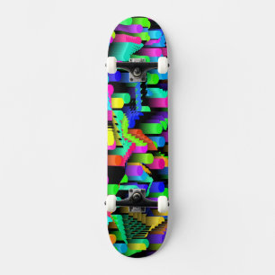 RETRO-90ER-JAHRE-MUSTER SKATEBOARD