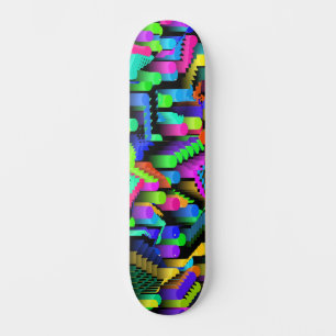 RETRO-90ER-JAHRE-MUSTER SKATEBOARD