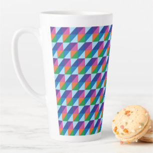 Retro-90er-Jahre-Vibe geometrisches Dreieck Abstra Milchtasse