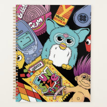 Retro 90er Nostalgie-Doodle-Muster Spielzeug und T