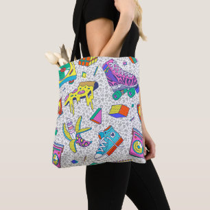 Retro-90er-Skate-Party-Muster Tasche