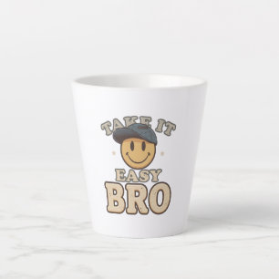 Retro-90er Smiley mit Hut Milchtasse