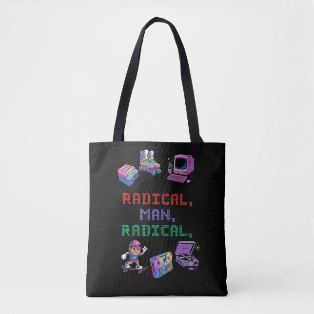 Retro 90er Streetwear Tasche (Vorderseite)