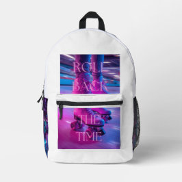 Retro 90s BackPack Neon Streetwear Bag Bedruckter Rucksack