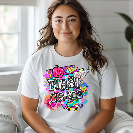 Retro 90's First Grade Tshirt