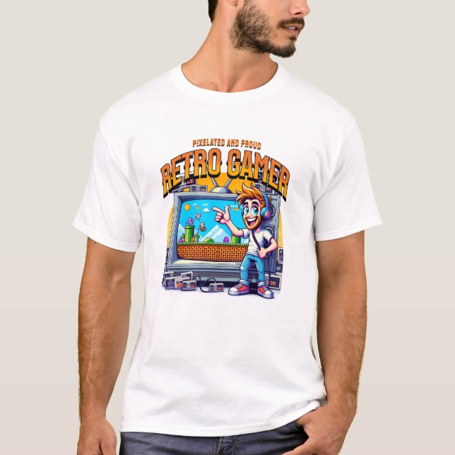 Retro 90s Gamer T-Shirt (Vorderseite)